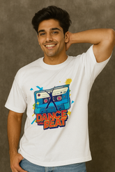 DANCE TO THE BEAT OVERSIZED T-SHIRT HEAVY GUAGE